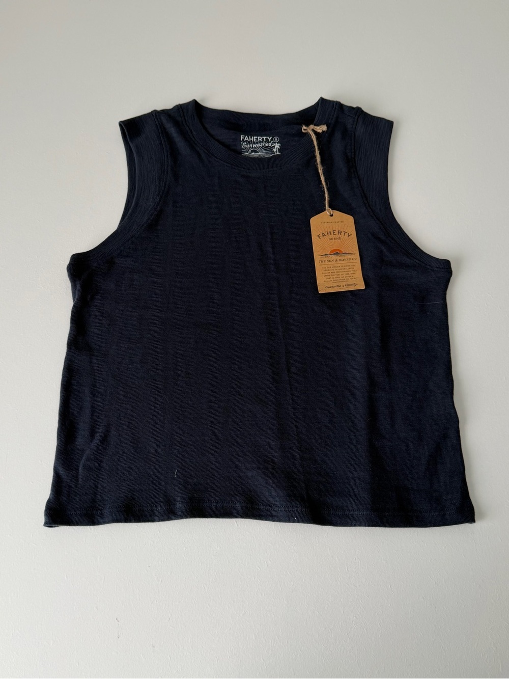 NWT Faherty Oversized Organic Cotton Tank